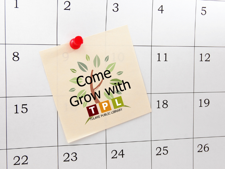 Come Grow with TPL Logo on a Calendar